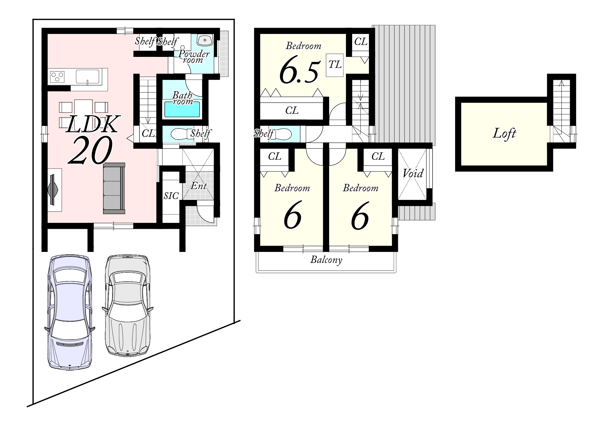 アクセントクロスがおしゃれなリビング。家族の対話を重視したリビングイン階段